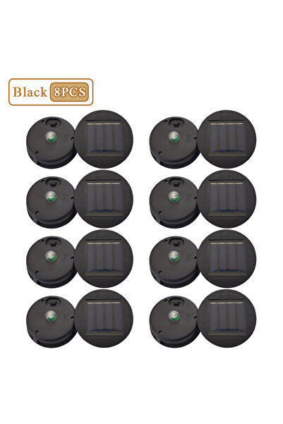 Choice3 أسود - 8 قطع غيار لفوانيس الطاقة الشمسية، من 1 إلى 8 قطع، فانوس خارجي...
