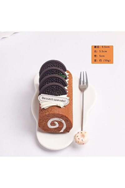 Choice مغناطيس ثلاجة على شكل كعكة طويلة ملفوفة، قطعة واحدة، متعدد الألوان، لت...