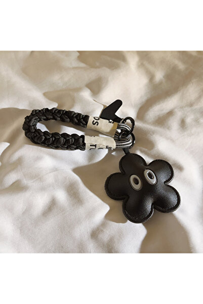 Choice قلادة جلد سوداء عصرية بلون 54577-1 - تصميم عين الزهرة، سوار معصم قصير،...