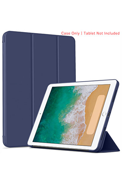 Choice21 جراب قلاب ثلاثي الطي باللون الأزرق الداكن من YT لجهاز iPad Air 2 مقا...