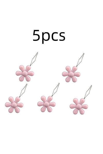 Choice13 Light Pink-5pcs 1Pc Elderly Easy Sewing Needle Device Flower Shape T...
