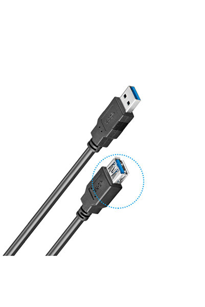 Choice1 كابل تمديد USB 3.0 موديل A بطول 1.5 متر، كابل تمديد USB 3.0 ذكر إلى أ...