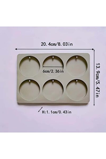 Choice3 style 4 4 Style 1PC Mold Silicone Six Hole Wax Molds Mould Aroma DIY ...