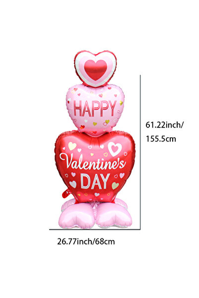 Choice Other 1Pcs 2-Pack 60inch Base Ballo for Valentine's Day, Foil Ballo, S...