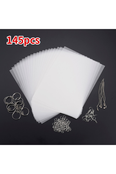 Choice1 مجموعة من 145 قطعة من صفائح البلاستيك القابلة للانكماش الحراري، مجموع...