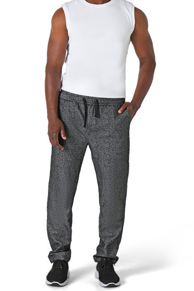 hendam Men's comfortable everyday trousers with a polka dot pattern