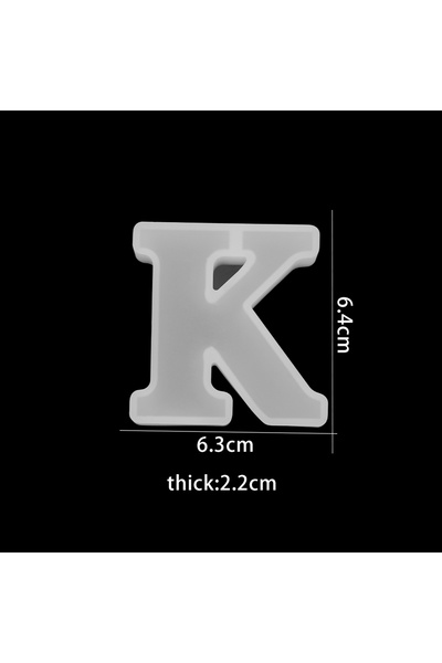 Choice10 قالب حرف K، قالب سيليكون مكون من 26 حرفًا ورقمًا، مع غراء كريستالي، ...