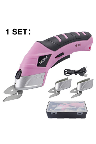 Choice مجموعة واحدة من مقصات كهربائية لاسلكية محمولة، قابلة للشحن عبر منفذ US...