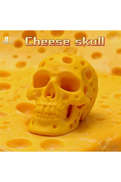 Choice Yellow A cheese skull ornaments, creative design suitable for collecti...