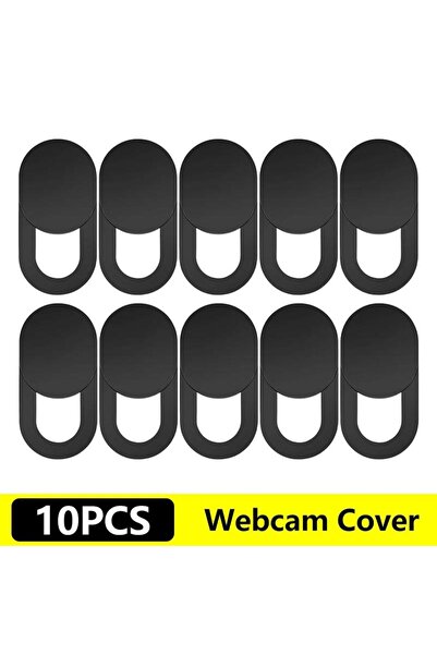 Choice13 10 قطع من أغطية الكاميرا السوداء فائقة النحافة (0.03 بوصة) لأجهزة ال...