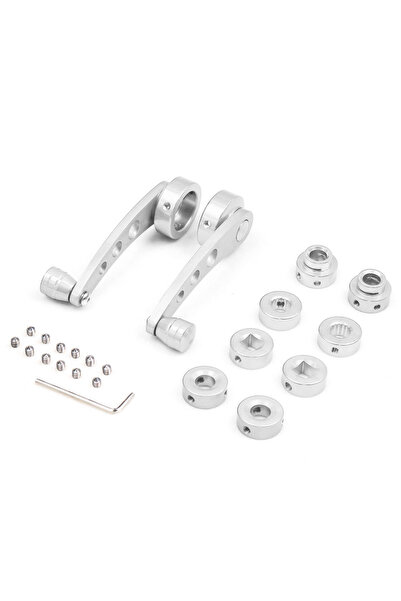 choice2 Silver Universal Aluminum Alloy Car Manual Window Lifting Crank Handl...