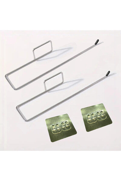 Choice حامل ورق تواليت لاصق مكون من قطعتين، منظم للحمام والمطبخ، رف لفافات ال...