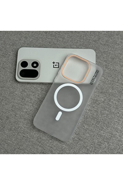 Choice11 غلاف هاتف مغناطيسي شفاف بلون الحلوى، أبيض، مقاوم للسقوط، بتصميم معدن...