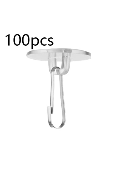 choice2 100 قطعة من خطافات السقف ذاتية اللصق، أقراص سقف للتعليق، علاقة جدارية...