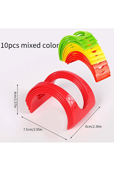Choice1 10 قطع من حامل التاكو المكسيكي متعدد الألوان حامل الفطائر صينية التور...