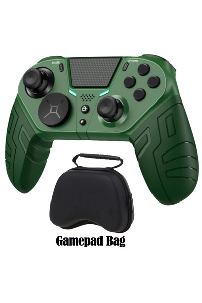 Choice6 Green with Bag Controller For PS4 PS3 PS Playstation 4 3 PC Control W...