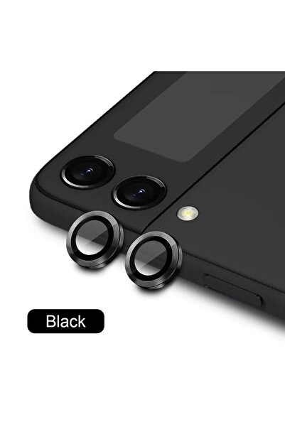 Choice25 واقي عدسة كاميرا سامسونج Z Flip 7 أسود من الزجاج المقوى، طقم واحد، ح...