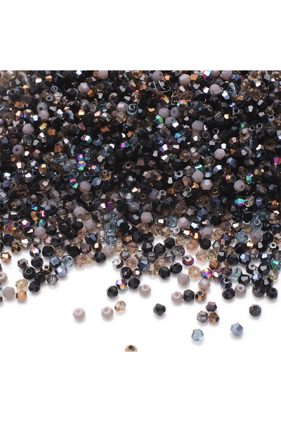 Choice5 3mm 500pcs black 500Pcs 2mm 3mm Mixed Color Czech Bicone Glass Loose ...