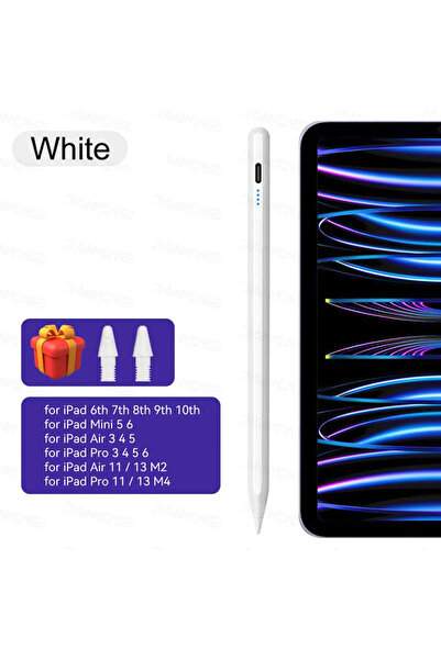 Choice6 White For iPad 10th Gen Stylus Pen with Palm Rejection Tilt for iPad ...