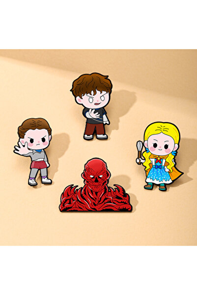 choice2 4pcs Brooch 4/5/9pcs Set King Cannibal Flower Cartoon Enamel Pins Col...