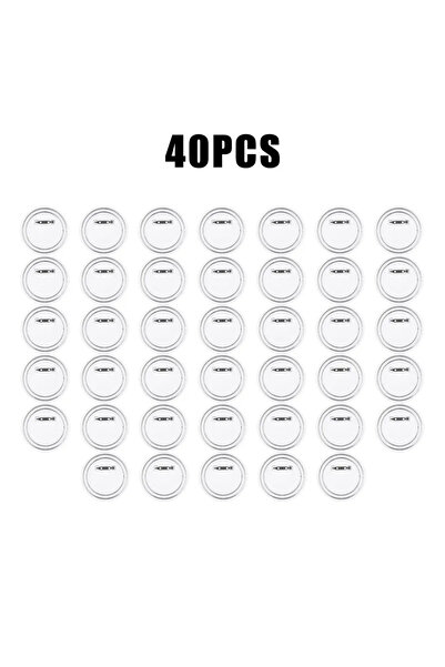 Choice12 مجموعة دبابيس أزرار أكريليك شفافة فارغة، 58 مم، 40 قطعة، لصنع شارات ...