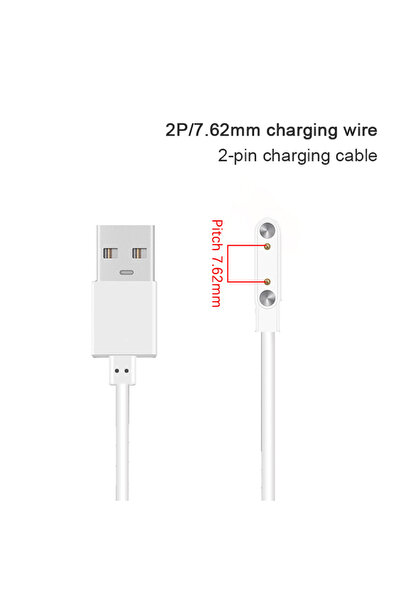 Choice كابل شحن مغناطيسي قوي ثنائي الدبابيس A15، سلك شحن USB، متوافق مع الساع...