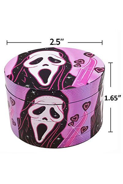 Choice Ghost 2.5" 63MM Dry Herb Grinder Metal 4-layer Tobacco Grinder Miller ...