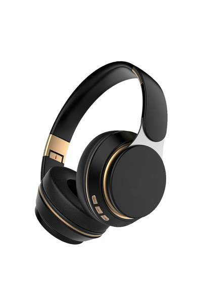 Choice سماعات رأس لاسلكية سوداء 07S قابلة للطي والتعديل، ستيريو، مناسبة للألع...