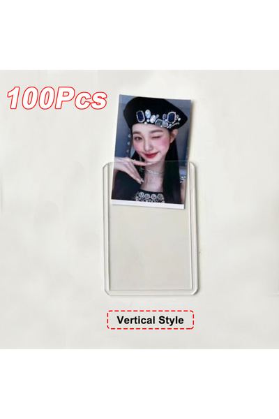 Choice5 Vertical Style-100Pc 20-100Pcs 35PT Trading Card Holder Top Loading C...
