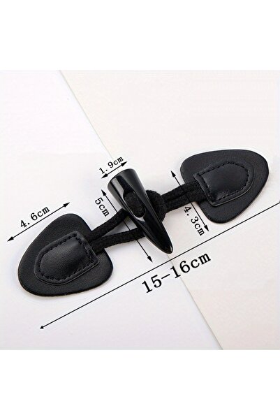 choice2 3 4 Pairs PU Leather Horn Buckle Toggle Button Fastener For Coat Jack...
