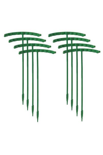 Choice1 حامل نباتات بلاستيكي بطول 24 سم - 8 قطع، حامل نباتات لدعم تنسيق الزهو...