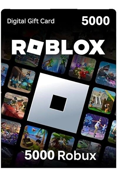 Roblox Robux 5000 Gift Card (Eksik Yüklenmede İ a d e G a r a n t i l i)