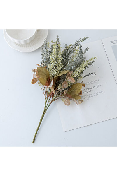 choice2 باقة زهور الخزامى الخضراء الاصطناعية الرخيصة، نباتات قمح صناعية، ديكو...