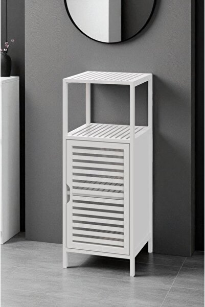 Hype Store Digithome Bambu Beyaz Lake 1 Kapaklı 2 Raflı Banyo Düzenleyici Org...