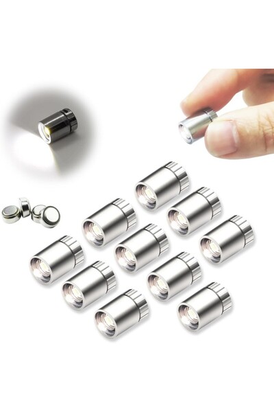 Choice4 ١٠ قطع من مصابيح LED صغيرة متعددة الألوان متغيرة اللون، لون أبيض بارد...