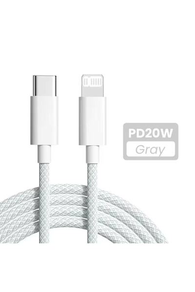 Choice كابل شحن سريع USB-C إلى Lightning بطول 2 متر، أبيض اللون، يدعم الشحن ا...