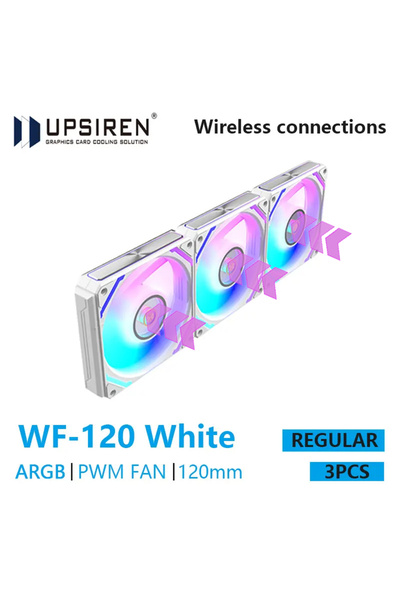 Choice A-RGB Other REGULAR White UPSIREN WF-120 ARGB PWM 3PCS Chassis fanARGB...