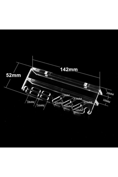 Choice رف تخزين أدوات نباتات حوض السمك الجديد شفاف قطعة واحدة حامل أكريليك لم...