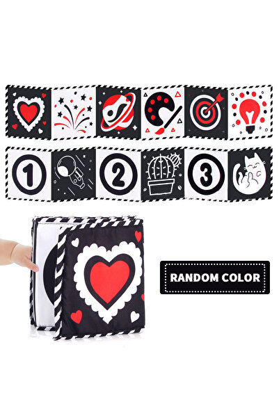 Choice كتاب أطفال عالي التباين بالأبيض والأسود - لعبة حسية باللمس واللمس - مح...