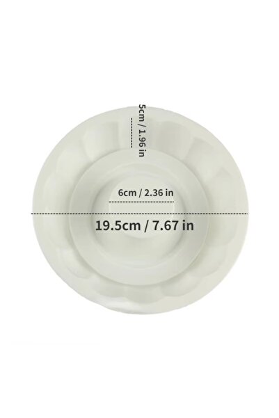 Choice قالب كيك دائري أبيض على شكل زهرة، صينية خبز، حلوى فرنسية، بودنغ شوكولا...