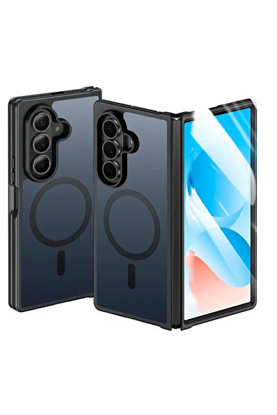 Choice Black Case For Z Fold 7 UYUXIO Translucent Wireless Charging Cases for...