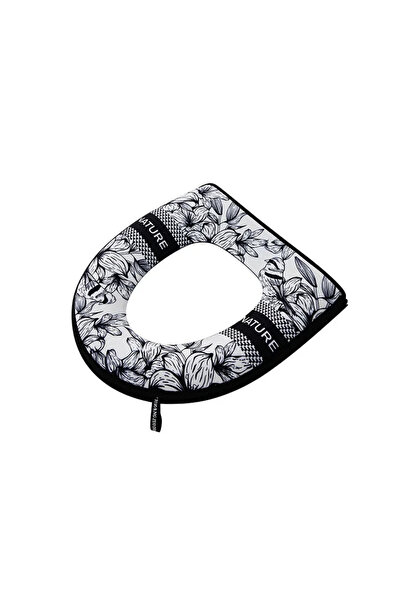 Choice black 1Pcs Thickened Toilet Seat Zipper Toilet Cover Cartoon Universal...