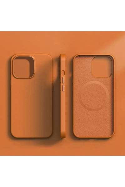 Choice20 جرابات جلد أصلية ذهبية بنية اللون لهاتف iPhone 16 Pro، مزودة بخاصية ...