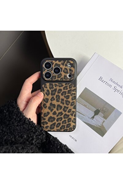 Choice7 غطاء هاتف iPhone 17 Pro Max بني داكن بتصميم كلاسيكي، مطبوع بنقشة الفه...