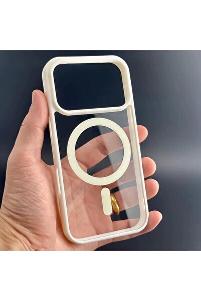 Choice6 جراب فاخر أبيض مقاوم للصدمات مع شحن لاسلكي MagSafe لهاتف iPhone 17 Pr...