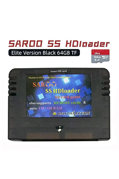 Choice6 Elite Black 64G For SEGA SATURN 0.7 Firmware Plug and Play SAROO SS F...