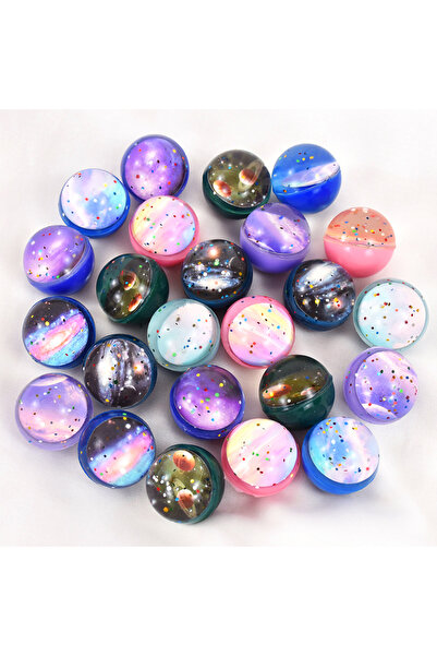 Choice3 ١٠ قطع أو ١٠/٢٠ قطعة من كرات نطاطة لامعة بتصميم فضائي مقاس ٣٢ مم، هدا...