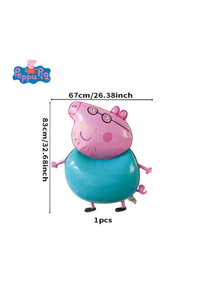 choice2 Other Other 1PC-ZBB 1PC Creative Cartoon Peppa Pig Shape Aluminum Foi...