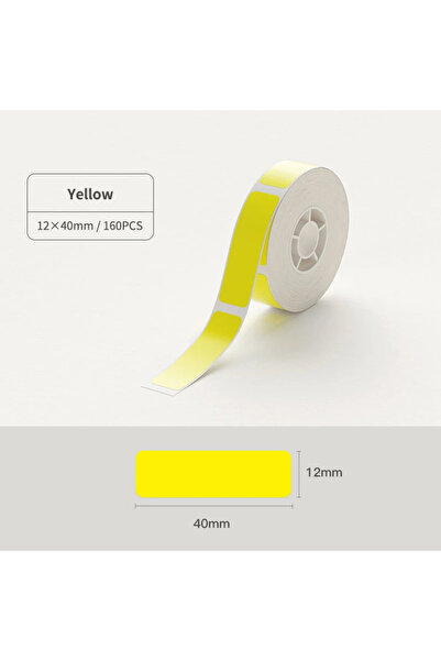 Choice22 12x40 yellow Niimbot D11 D101 D110 H1S Self-adhesive Paper White Col...