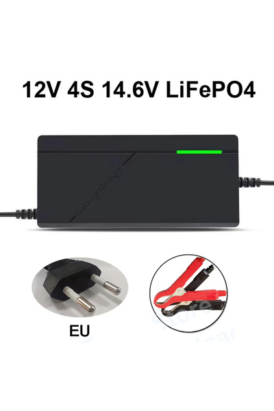 Choice1 شاحن بطاريات ليثيوم فوسفات الحديد (LiFePO4) بقدرة 5 أمبير، يعمل على ن...